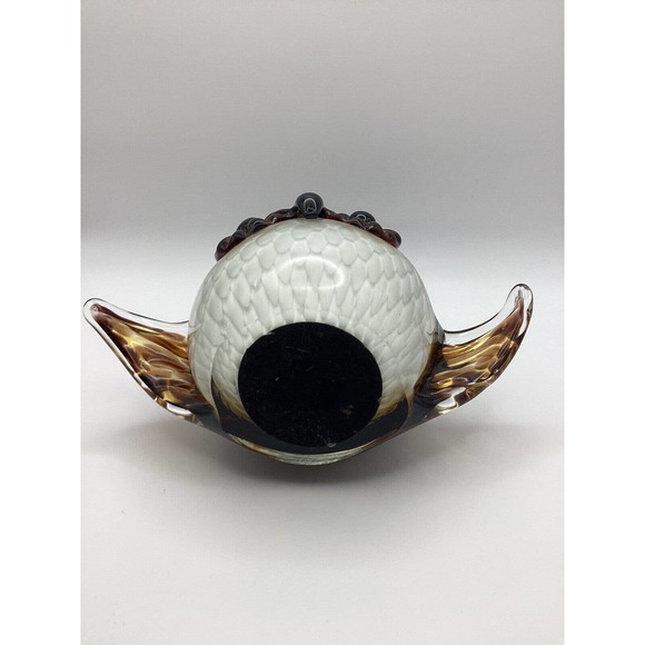 Dale Tiffany Majestic Owl Glass Art Figurine / Decorative Art Piece - Picture 6 of 7